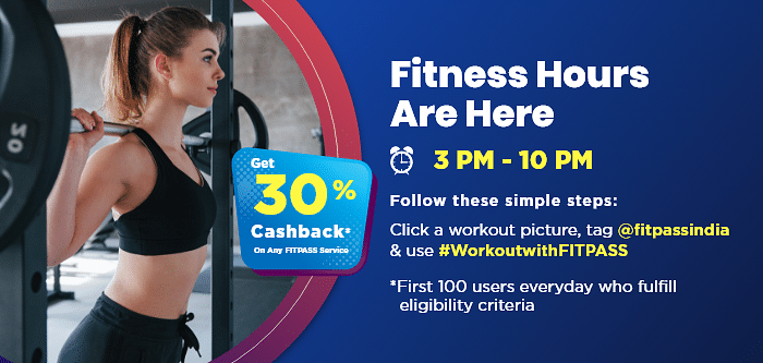 Arrive at the Fitness Hours | FITPASS 30% Cashback Event