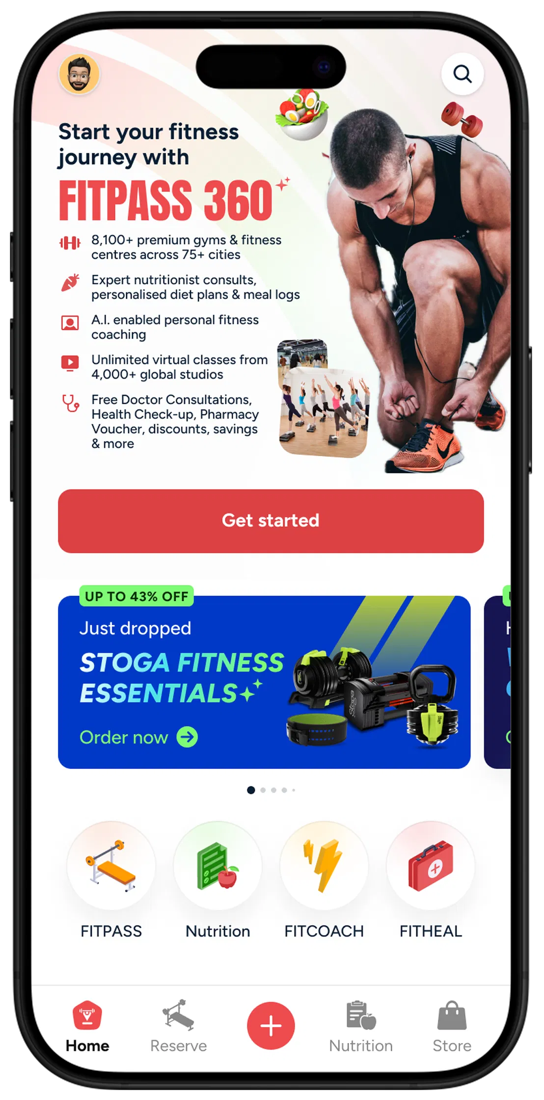 Workout Planner Best Free Personal Trainer App FITCOACH ARIA Led